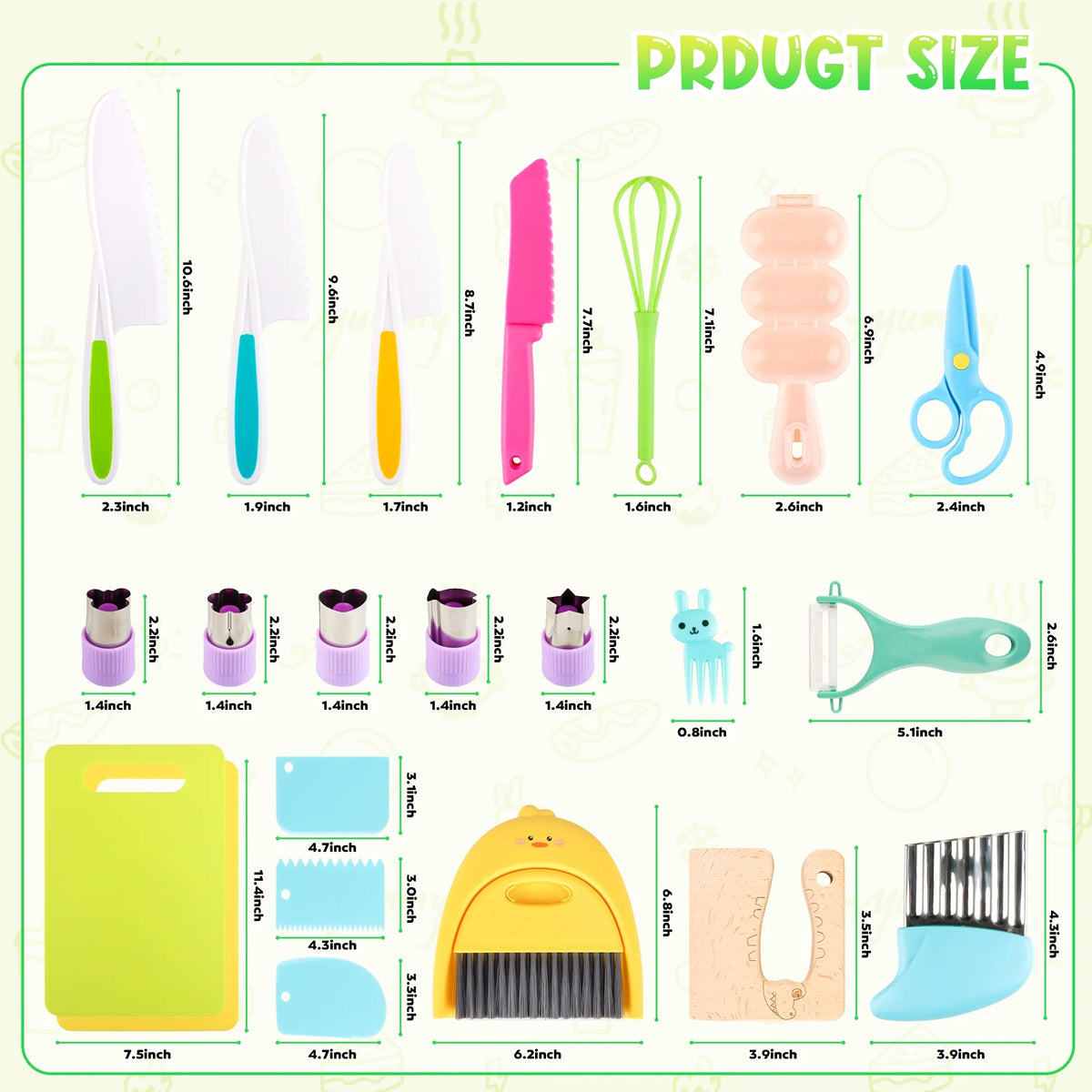 22 Piece Kids Cooking Set D28290