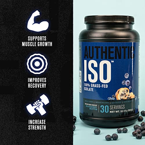 30 Servings Grass Fed Whey Protein Isolate Powder, Peanut Butter A703854