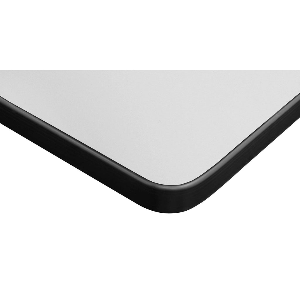 White & Grey Square X-Base Table L2359
