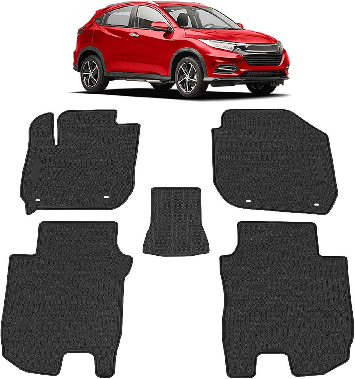 Heavy Duty Rubber Front & Rear Car Mat X229555