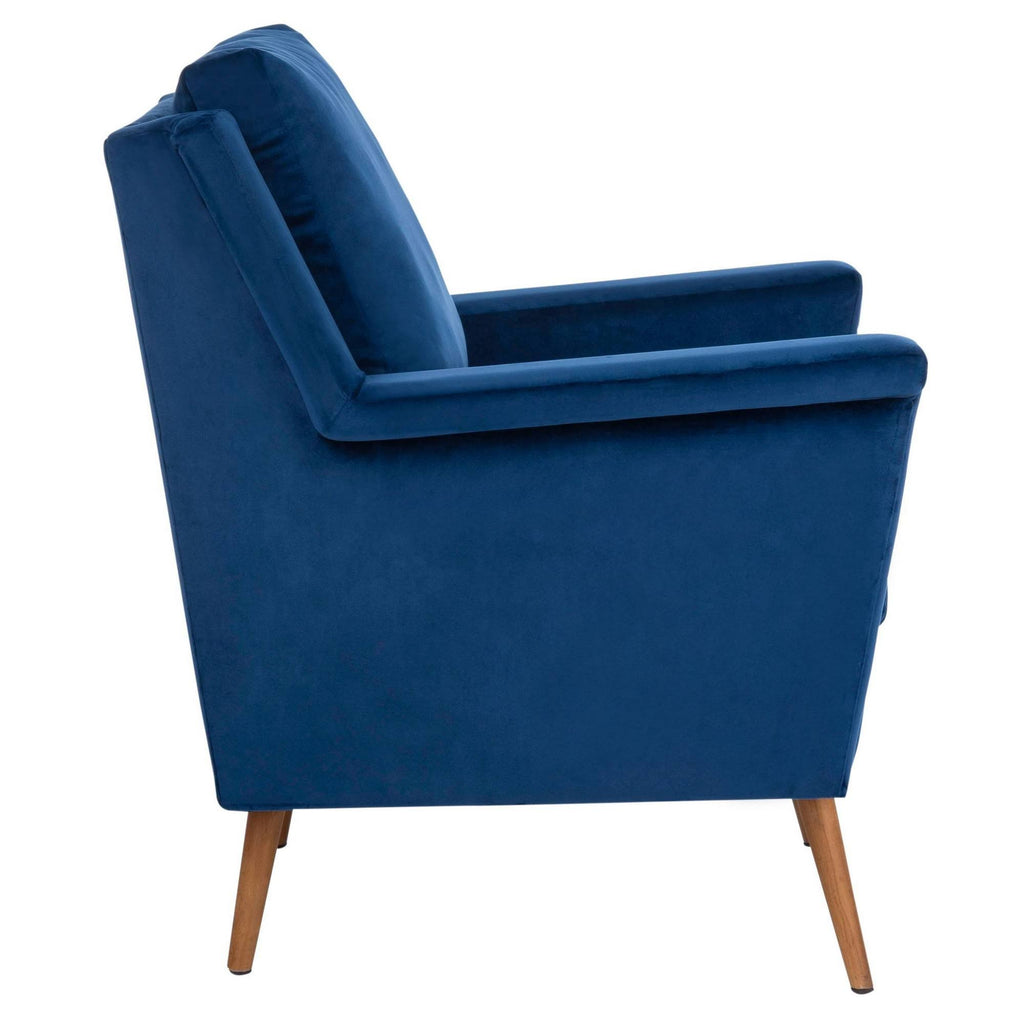 Navy Mid Century Arm Chair Z23893