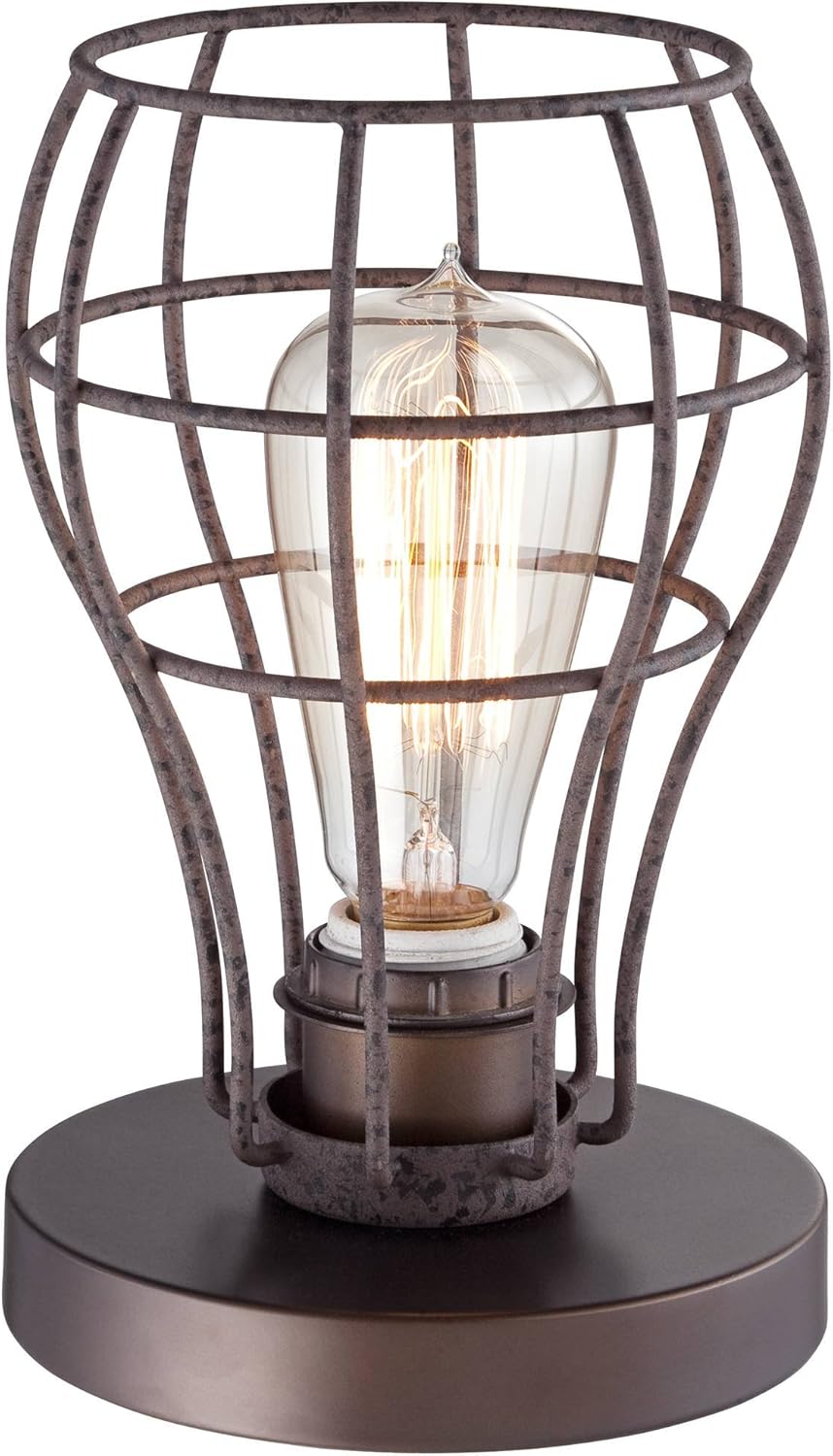 Bronze Wire Cage Desk Lamp T3728