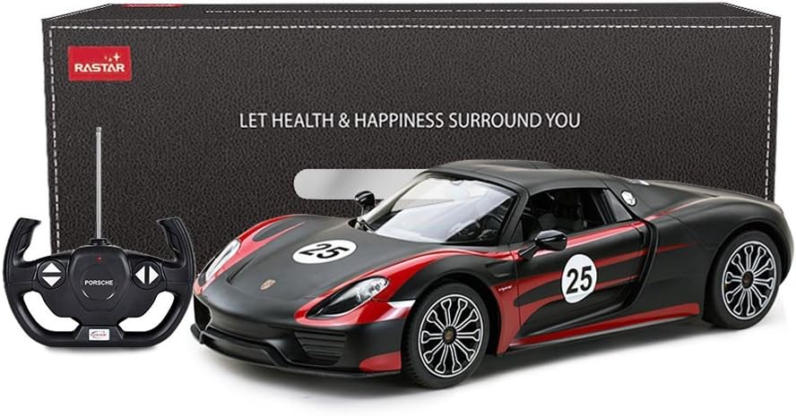 Black 1:14 RC Porsche Toy Car T3462