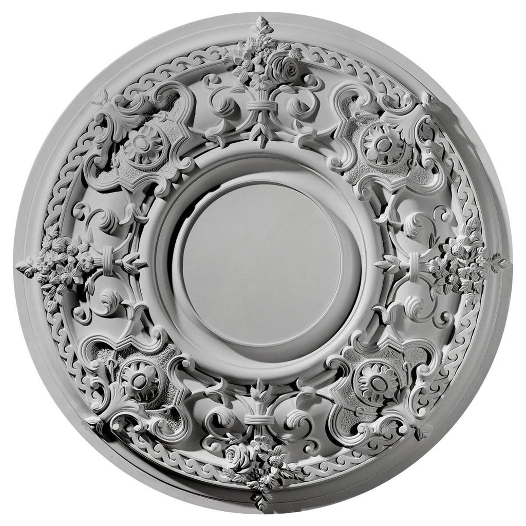 Hand-Painted Smokey Topaz Ceiling Medallion M766