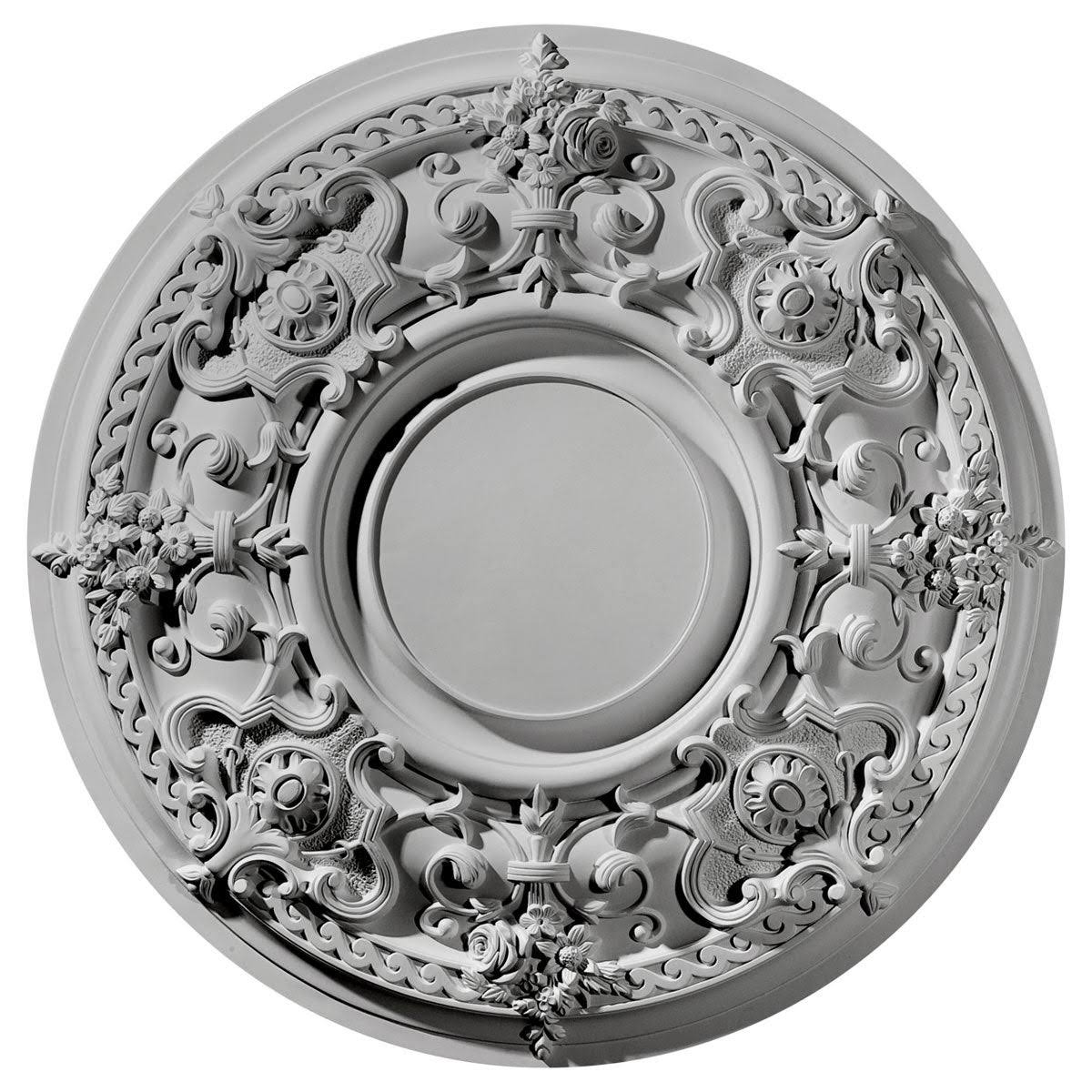 Hand-Painted Smokey Topaz Ceiling Medallion M766