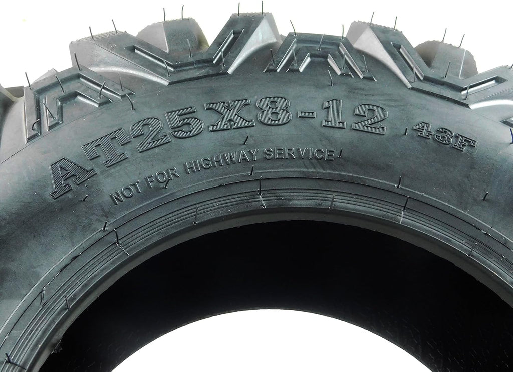 25x8-12 6 PLY ATV Tire Pack of 2 H640