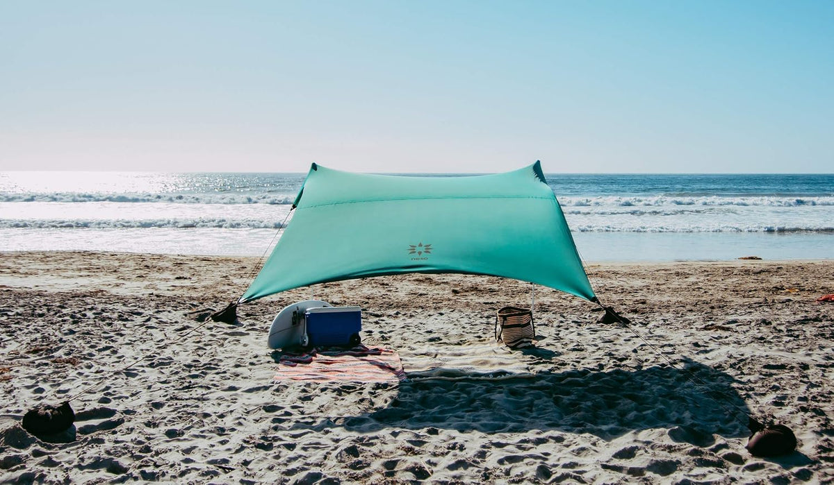 Beach Tent with Sand Anchor, Portable Canopy Sunshade W708675