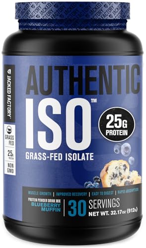 30 Servings Grass Fed Whey Protein Isolate Powder, Peanut Butter A703854