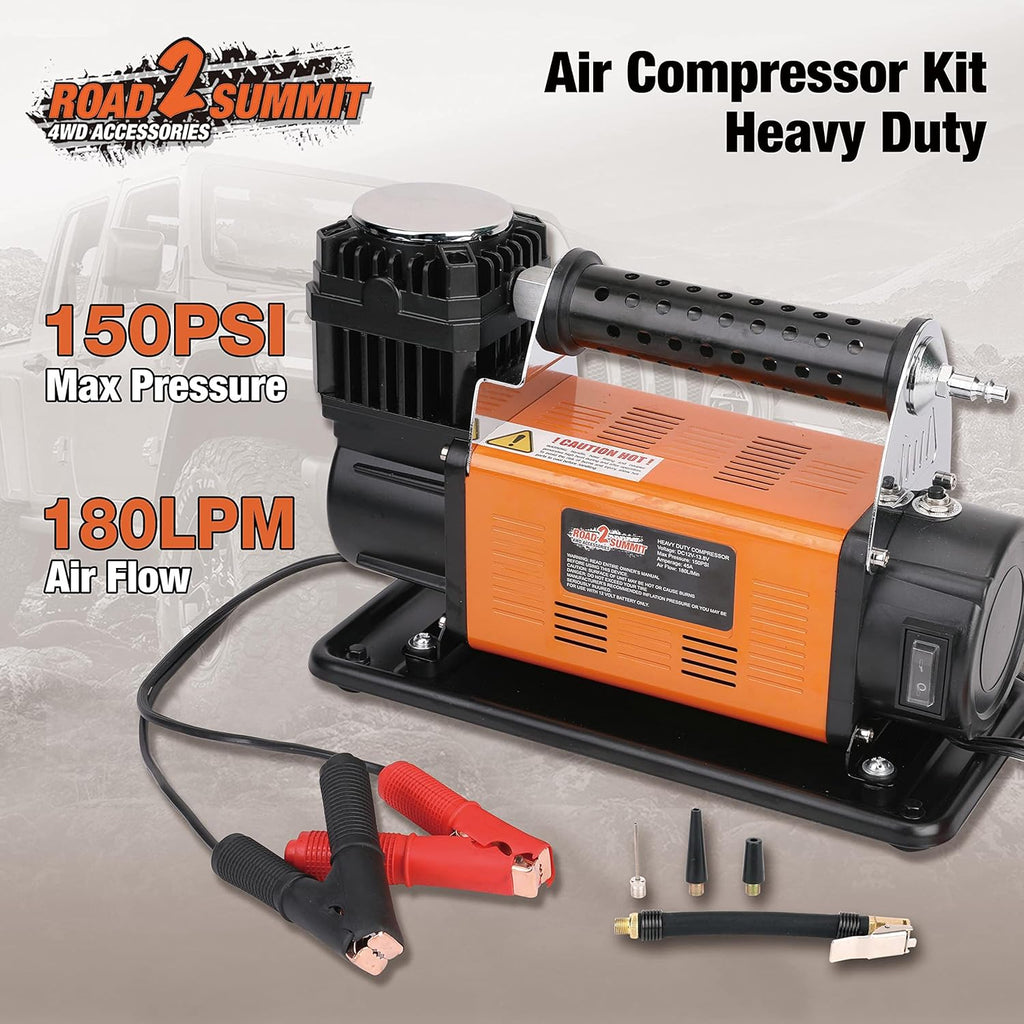 Heavy Duty Portable 12V Air Compressor Kit, Max 150PSI T2928