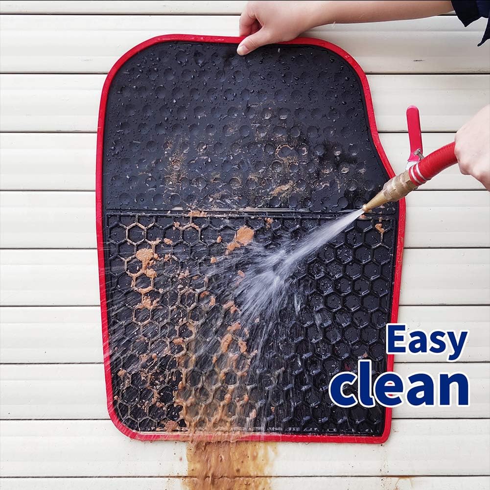 Black Heavy Duty Rubber Car Floor Mats K408