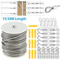 PVC Coated Steel Wire Rope String Light Hanging Cable Railing Kit L750