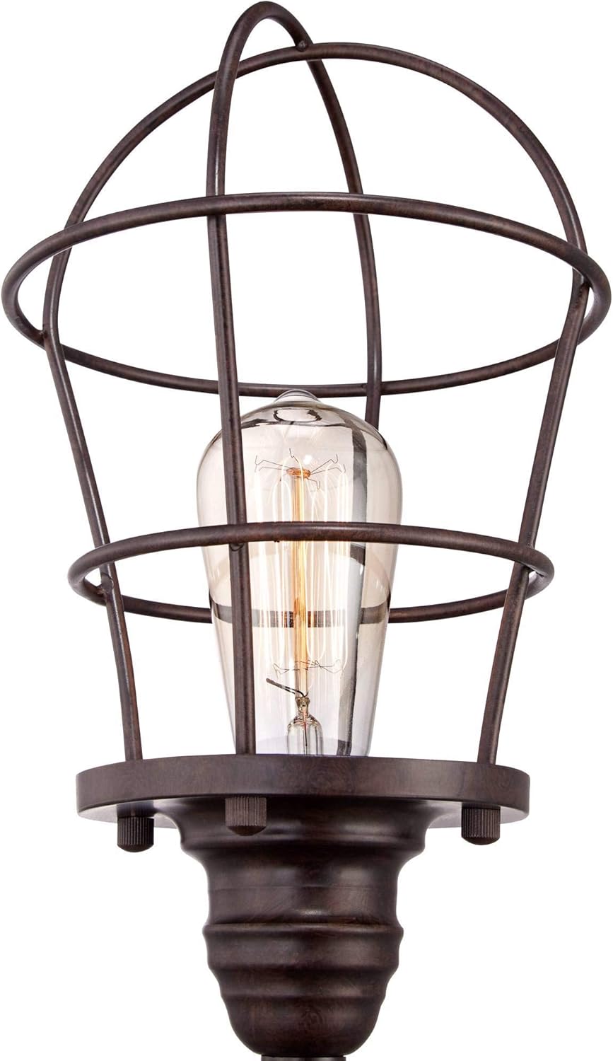 Bronze Wire Cage Desk Lamp T3728
