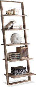 Smoky Driftwood Leaning Bookcase V66584