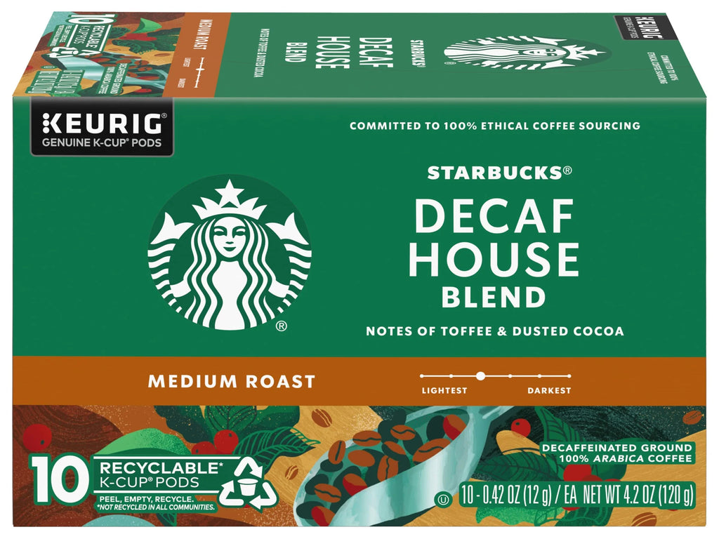 Decaf House Blend Coffee K-Cup Pods, Medium Roast, 10 Ct, Pack Of 3 Boxes J91171