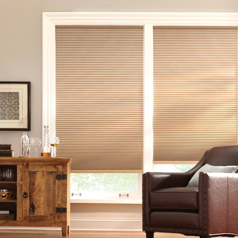 Latte Cordless Blackout Cellular Shade 57.25 in. W x 48 in. L A9272