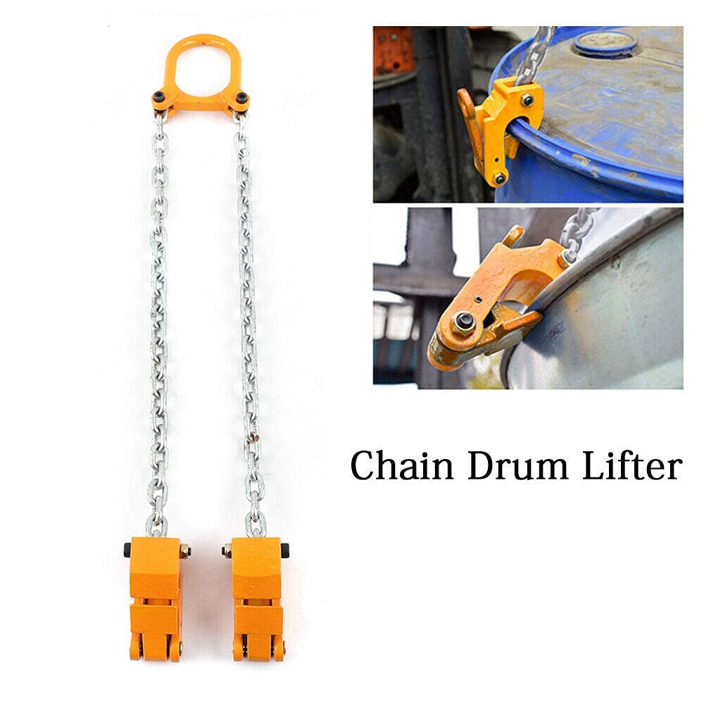 Chain Drum Lifter with G80 Lifting Chain, Alloy Steel Frame L160805