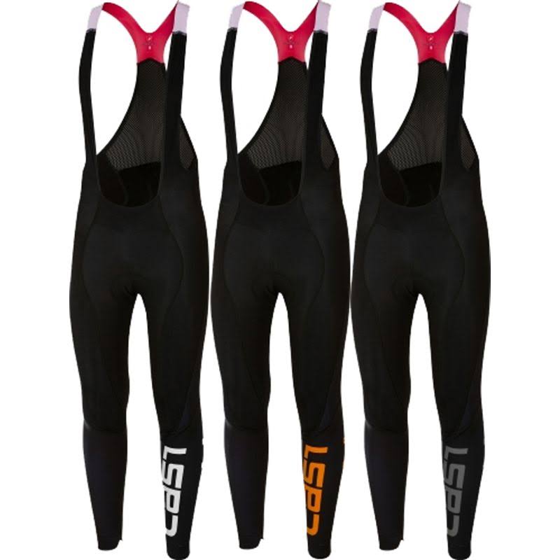Large Black/Orange Bibtight O880