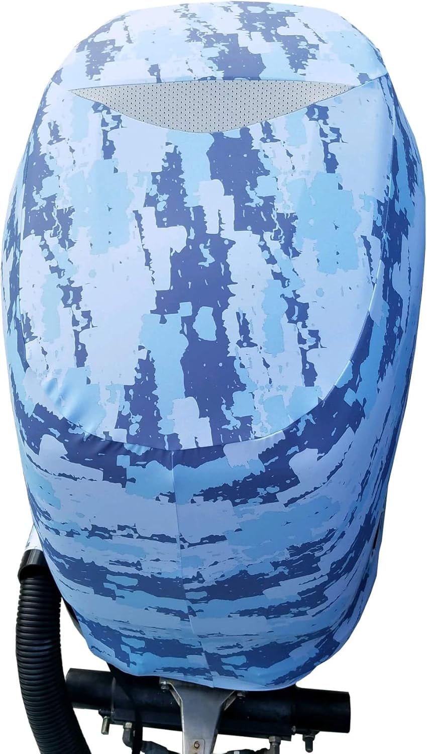 Blue Digital Camo Outboard Motor Cover O79250