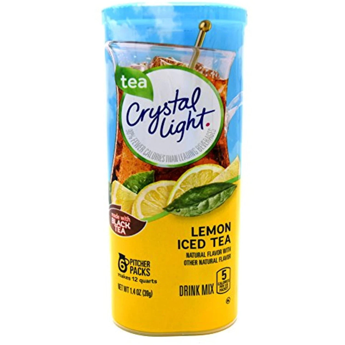 Lemon Iced Tea Drink Mix, 12-Quart Canister (Pack Of 5) V988
