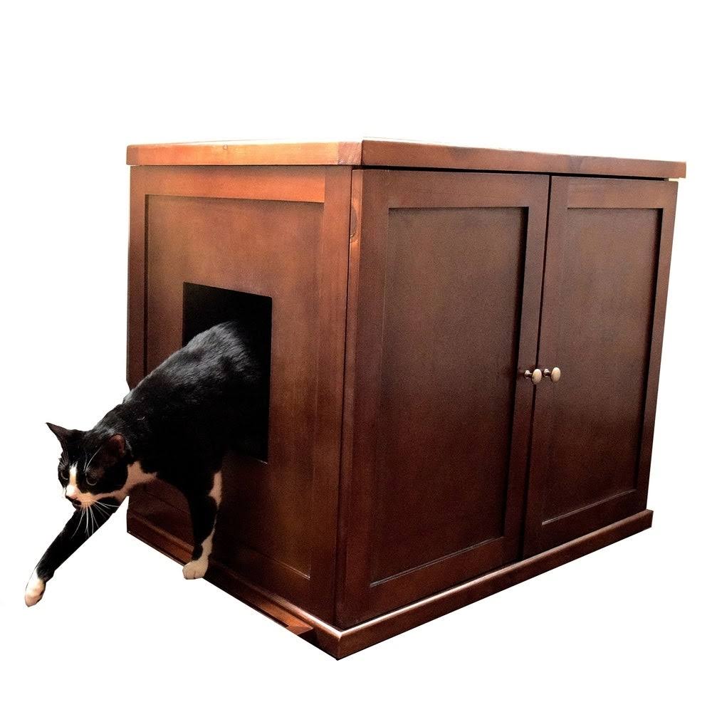 White Large Cat Litter Box P528549