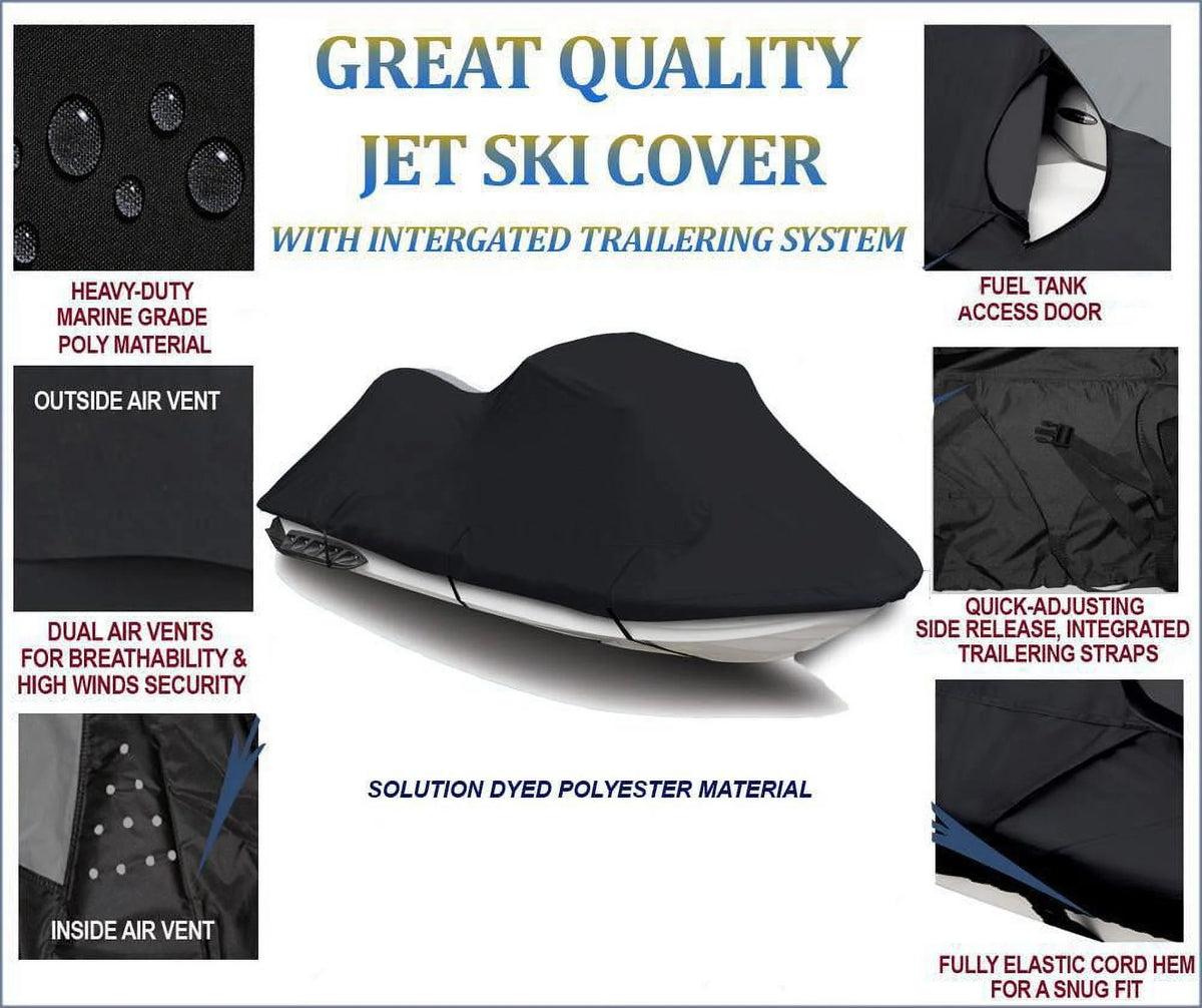 Black 600 Denier Jet Ski Cover H499305