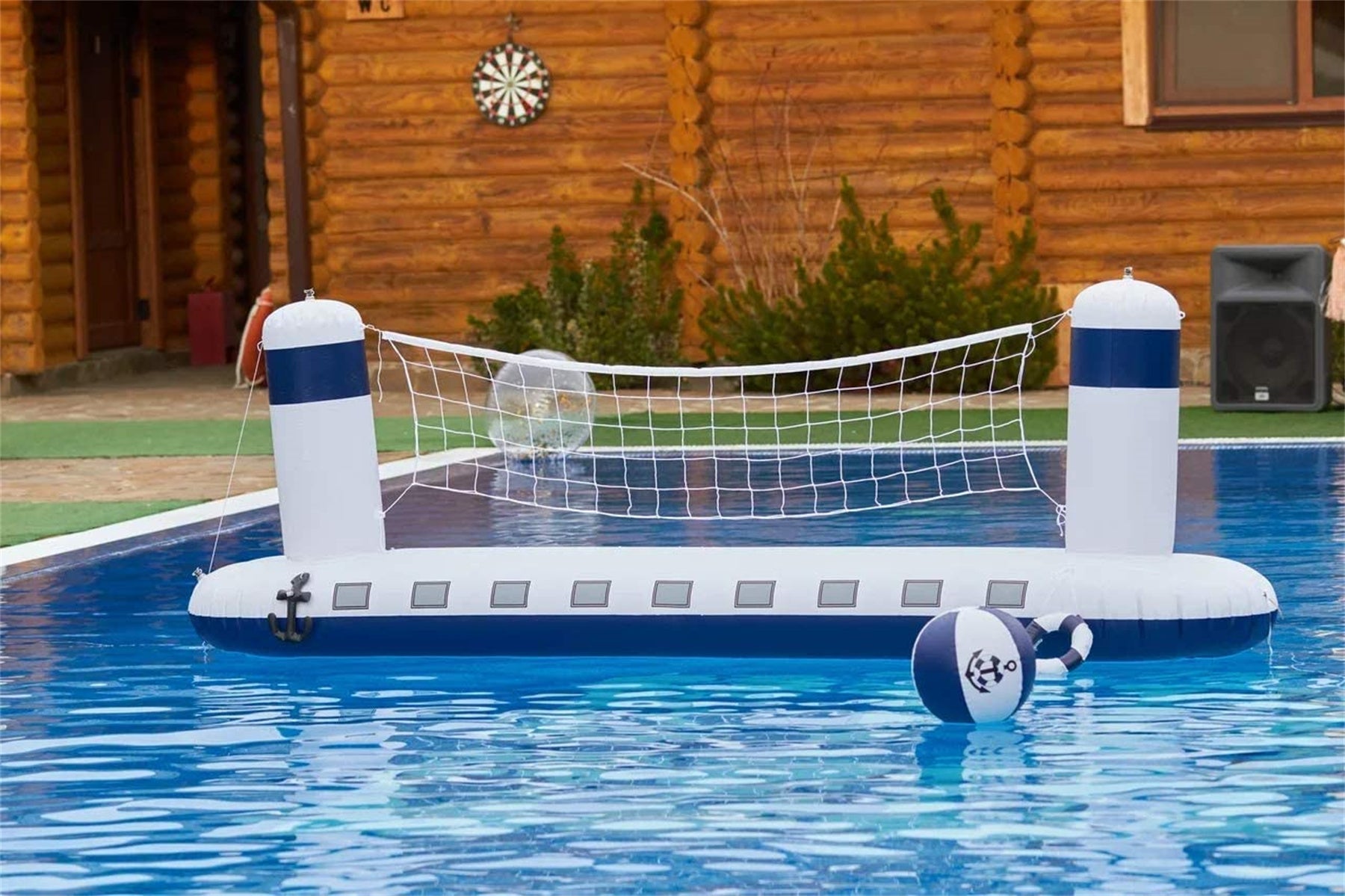 Inflatable Pool Volleyball Game Set with 1 Ball K13118