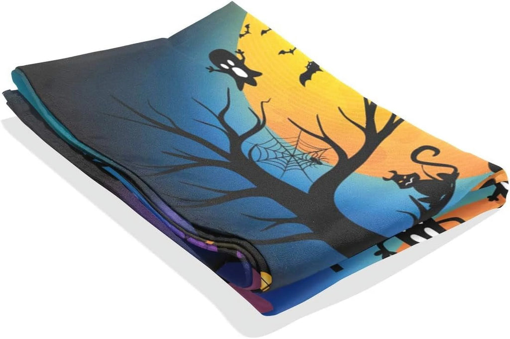 Black Rainbow Dogs Paw Footprints Tapestry Wall Hanging 60"x51" M790