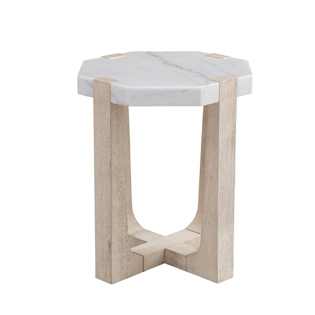 Marble End Table in Sun-Bleached Ash Brown Z625964