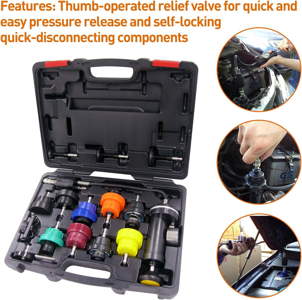 Radiator Pressure Tester Kit, Vacuum Pump Type, Pack of 2 L327298