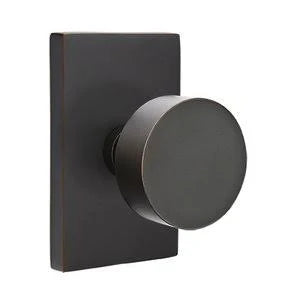 Double Dummy Round Door Knob in Oil Rubbed Bronze Y58144