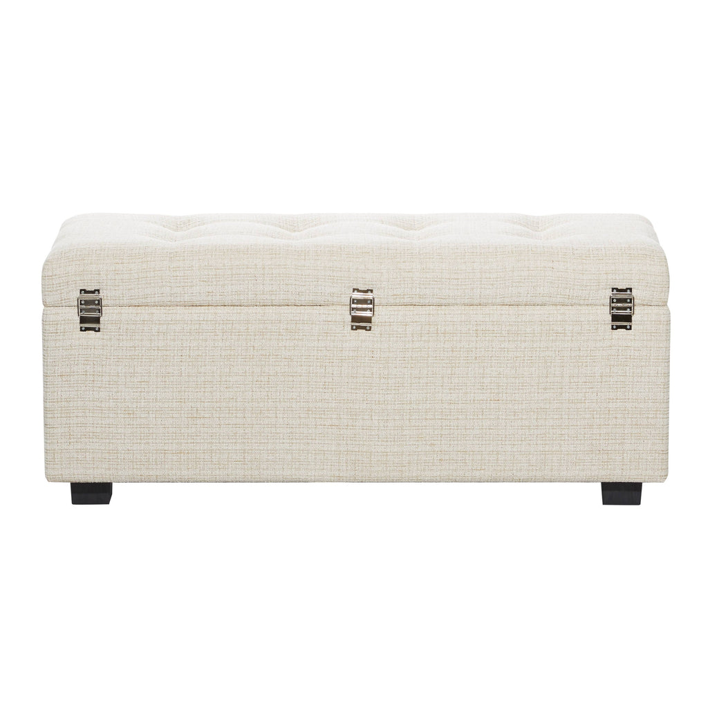 Beige Wood Traditional Storage Bench, Set of 3 B778