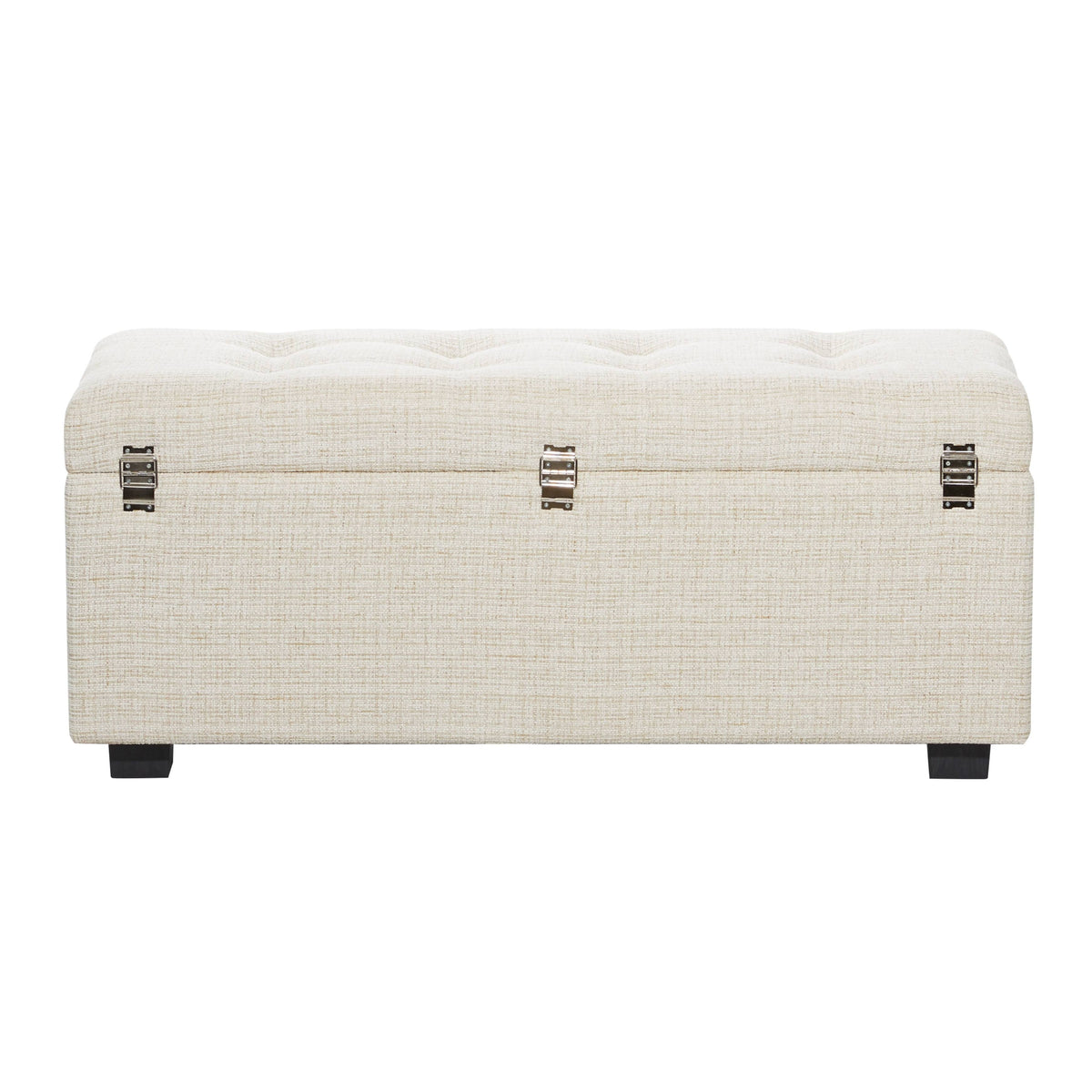 Beige Wood Traditional Storage Bench, Set of 3 B778