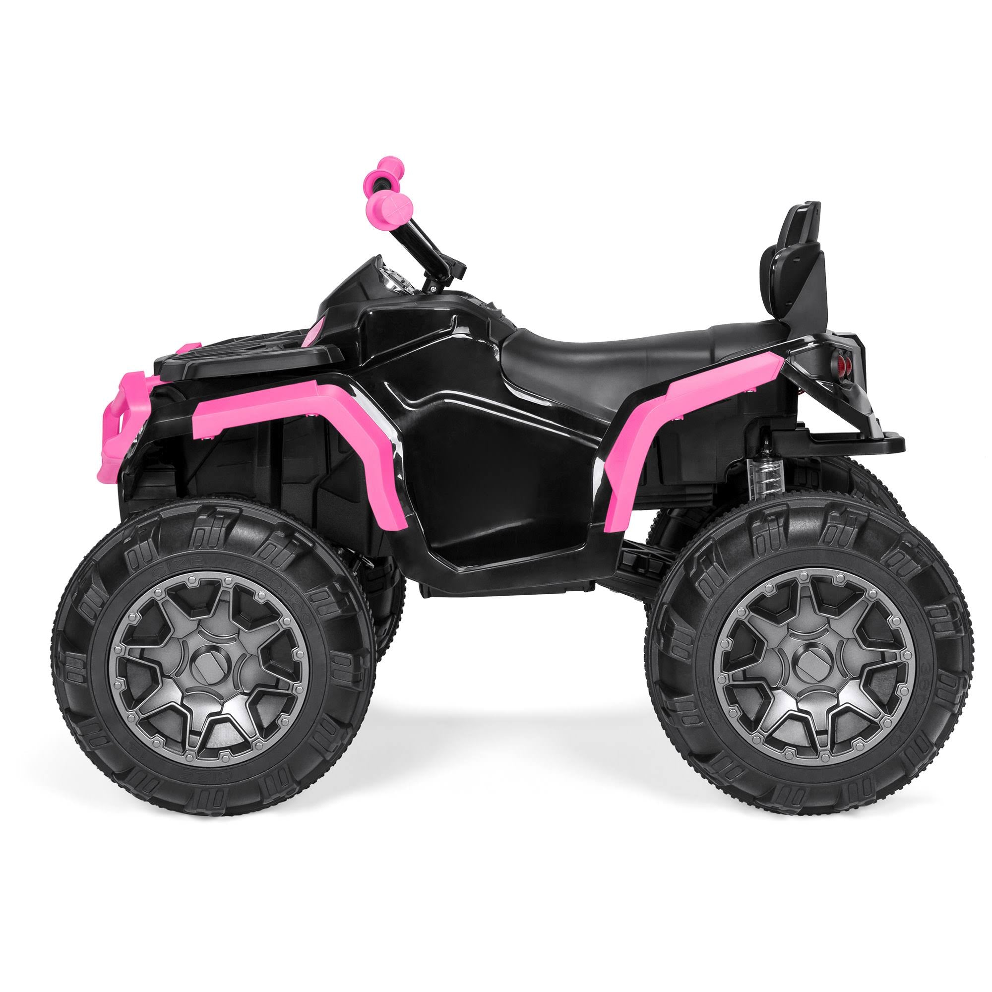 12V Pink Kids 4-Wheeler ATV Ride On Car Toy with LED Headlights J248