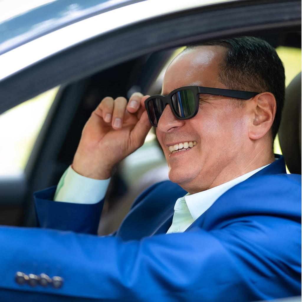Black Electrochromic Polarized Smart Sunglasses F92805