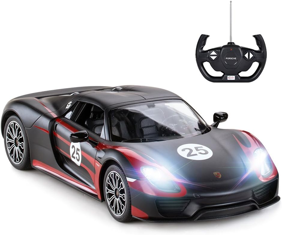 Black 1:14 RC Porsche Toy Car T3462