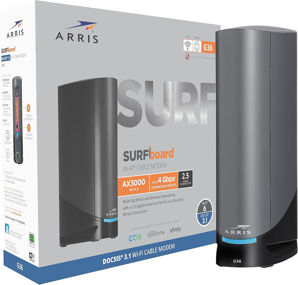 Multi-Gigabit Cable Modem & AX3000 Wi-Fi Router with 2.5 Gbps Ethernet Port Z54353