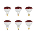 Red BR40 Dimmable Incandescent Infrared Heat Lamp Light Bulb (6-Pack) T13053