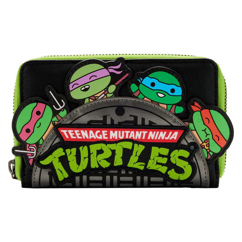 Teenage Mutant Ninja Turtles Sewer Cap Zip Around Wallet D409