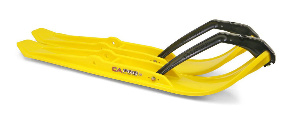 Yellow XPT Snowmobile Skis with 7.5" Shaper Bars Complete Kit J559433