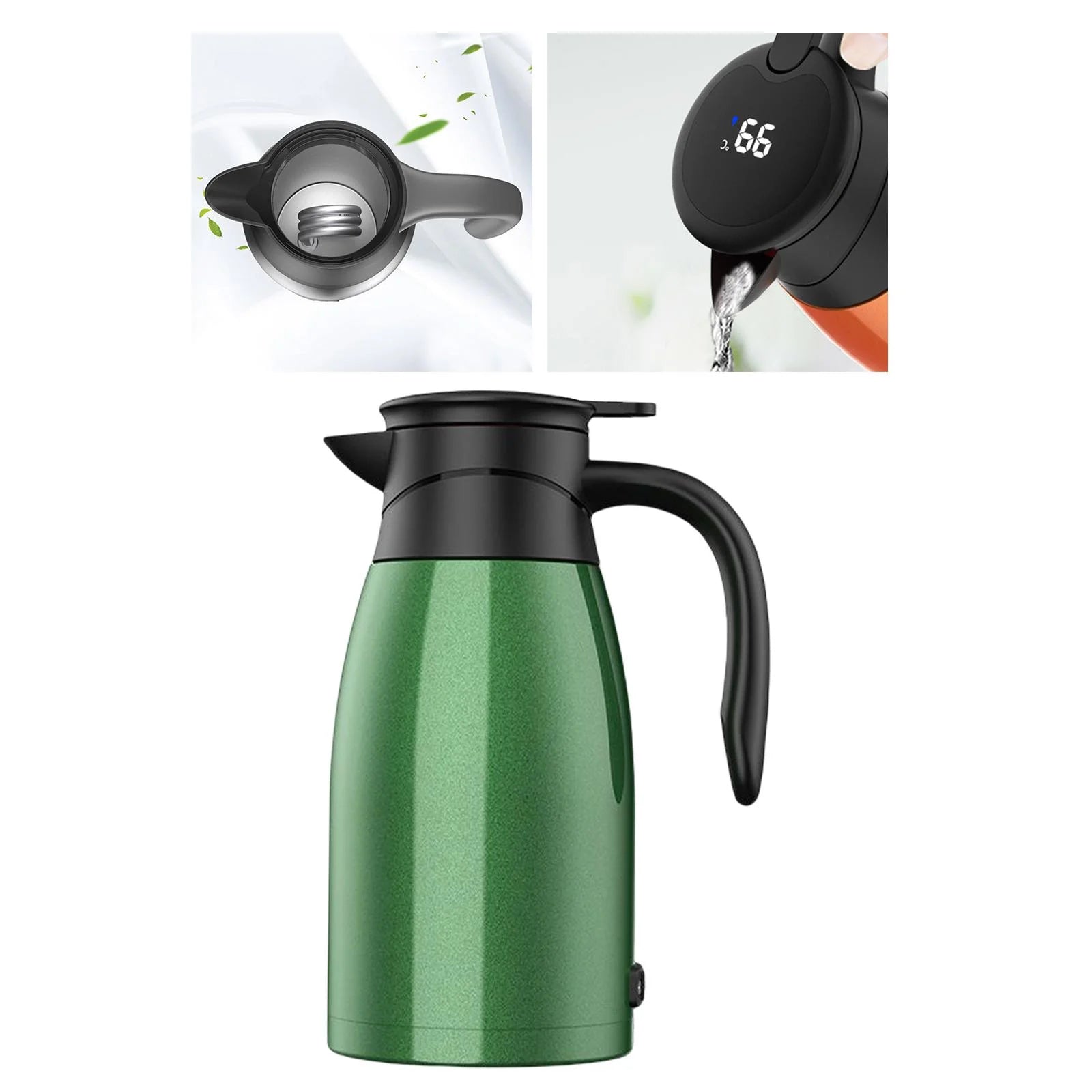 Green 12V Portable Car Kettle M6851