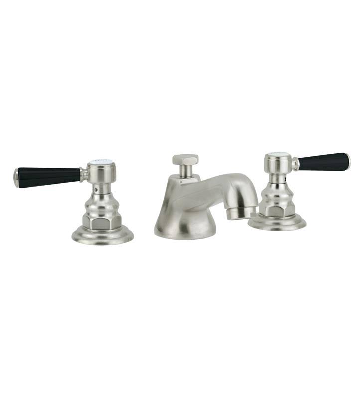 Satin Gold Widespread Bathroom Sink Faucet with Marble Handle Y532