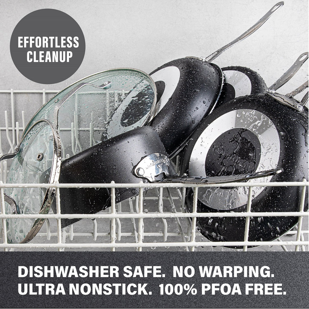 10 Piece Nonstick Granite Cookware Set Q5623