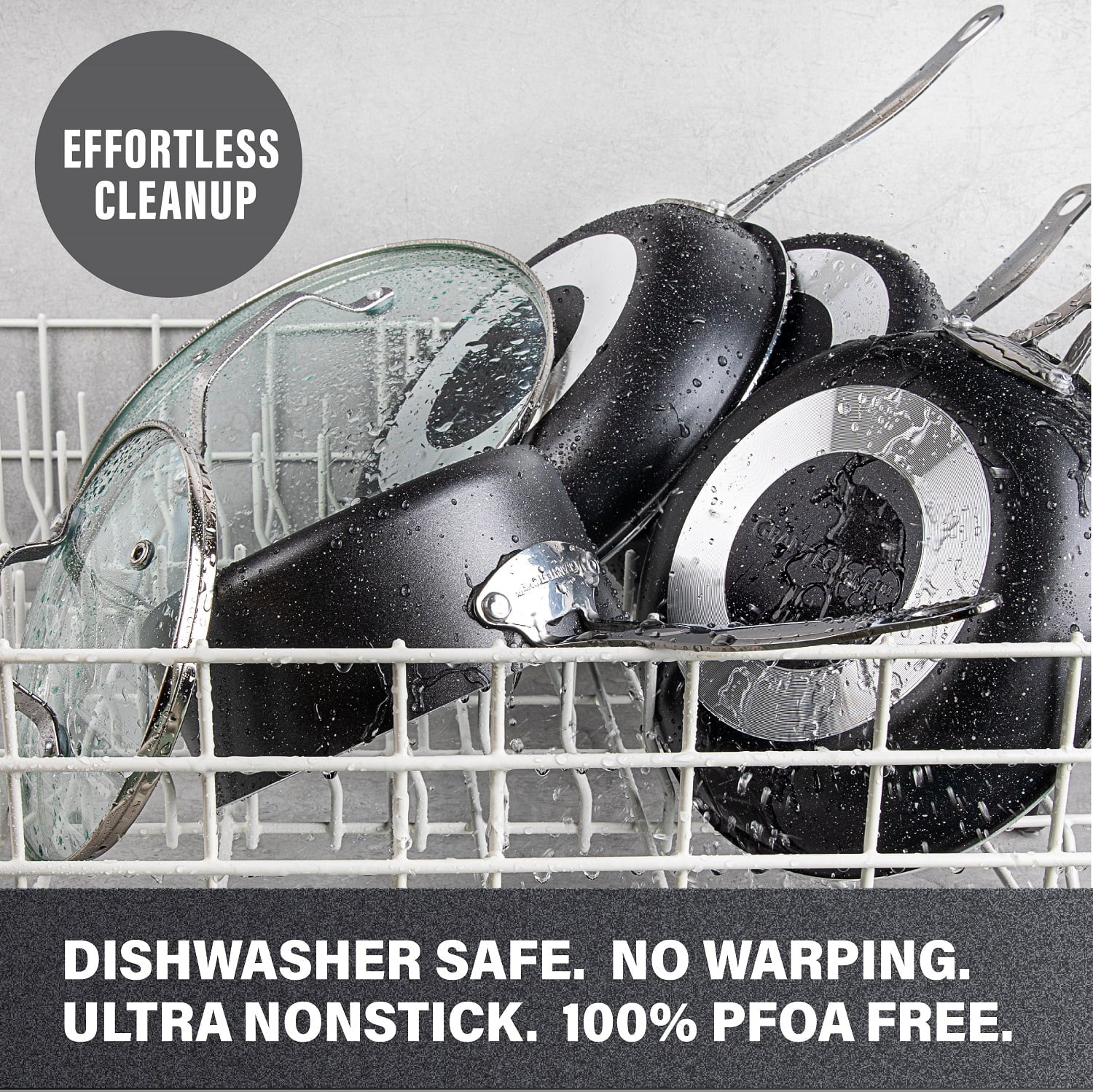 10 Piece Nonstick Granite Cookware Set Q5623