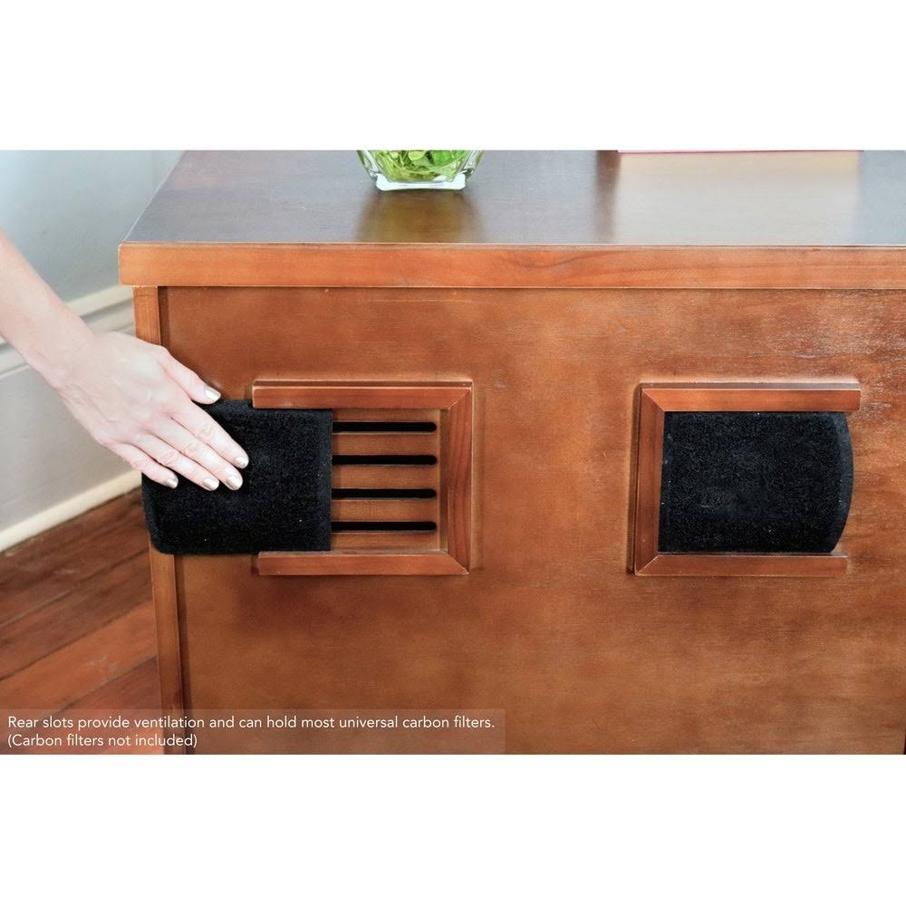 White Large Cat Litter Box P528549