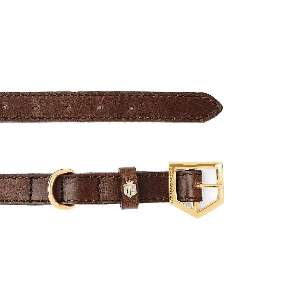 Mahogany Leather Dog Collar O5541