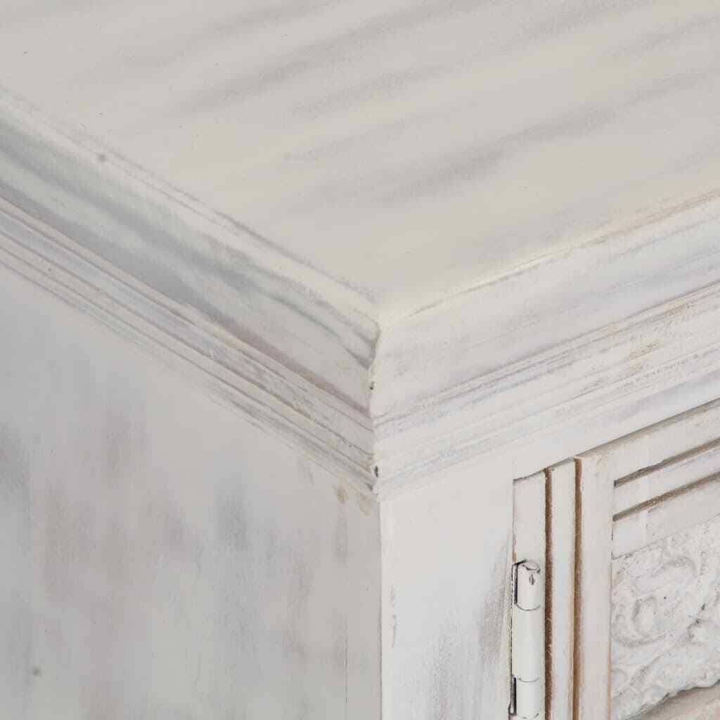 White Solid Mango Wood TV Cabinet D607511