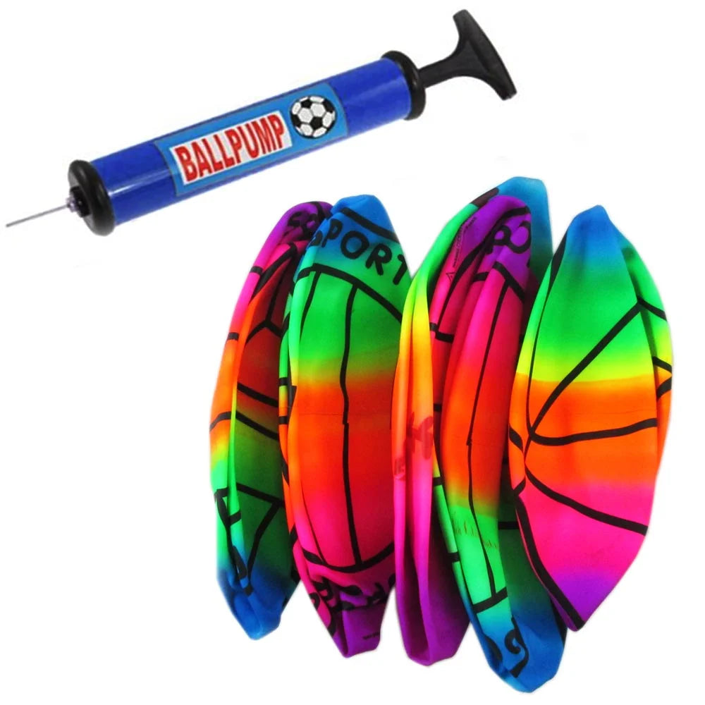 Inflatable Beach Balls Rainbow Plastic Volleyball W2206