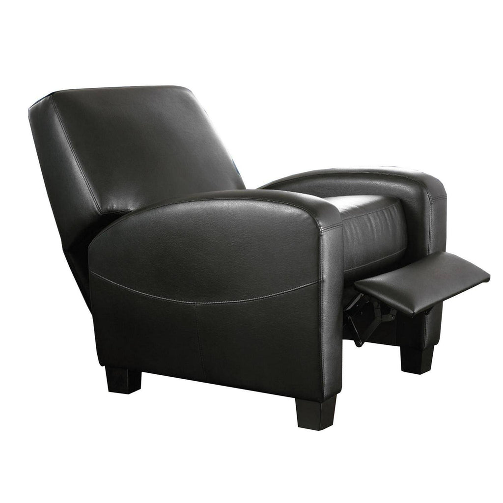 Faux Leather Home Theater Recliner Black Y6467