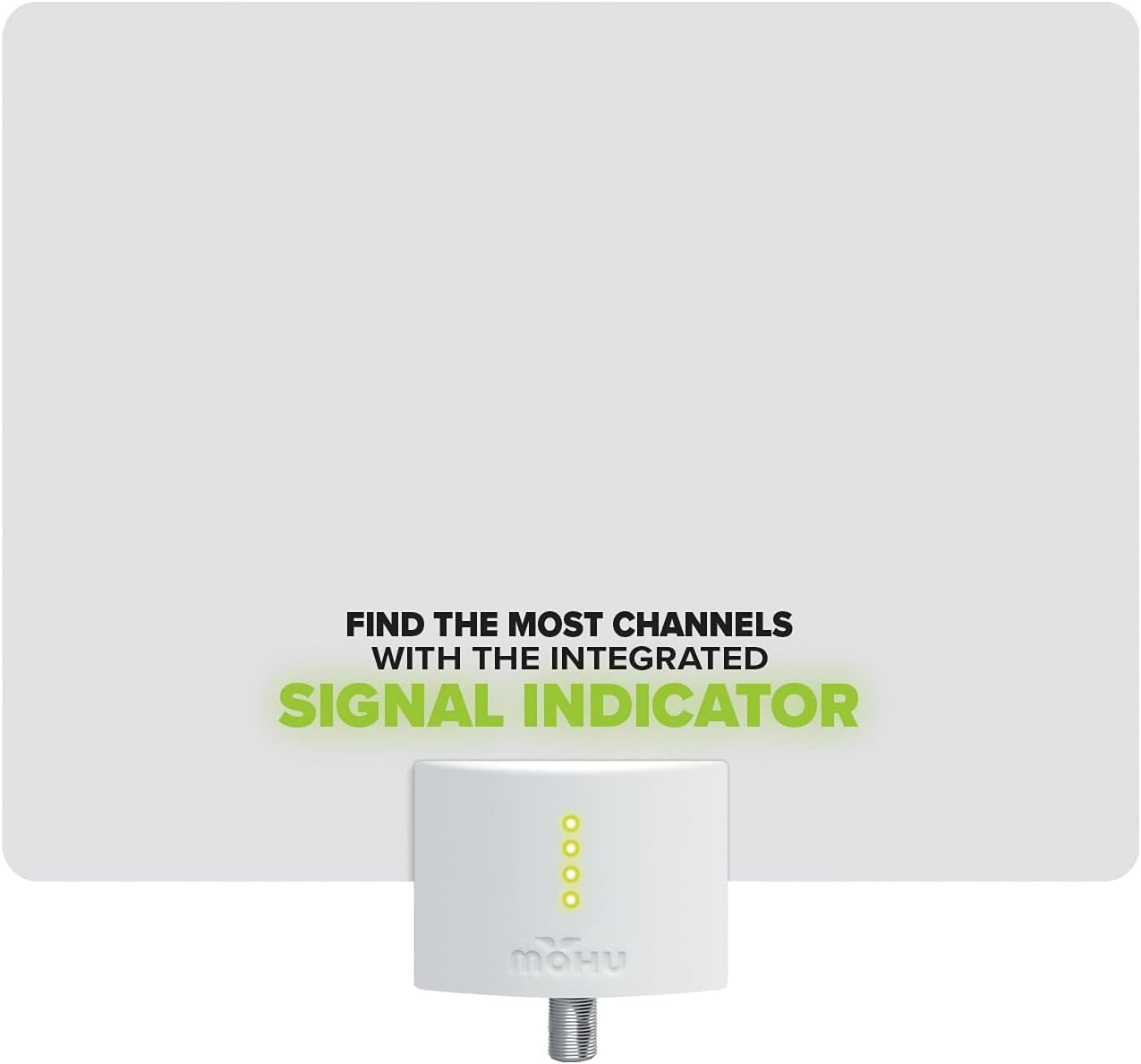 Indoor HDTV Antenna, 60-Mile Range, Multi-Directional, Paper-Thin, 16 ft. Coaxial Cable, 4K-Ready O8319