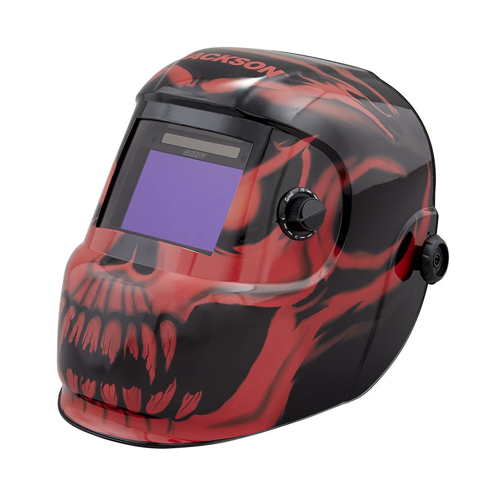Auto Darkening Welding Helmet 3/10 Shade Range Black/Grey/White D9823